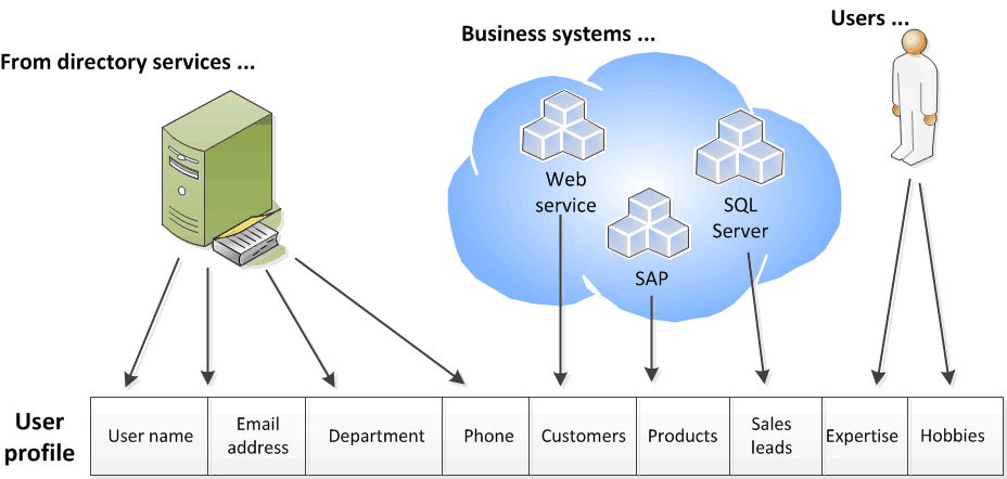 SharePoint Server 用户配置文件的组成