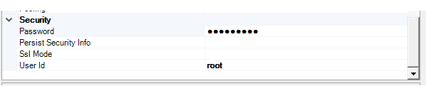 使用 .NET 提供程序连接到 MySQL 的屏幕截图，2/2。