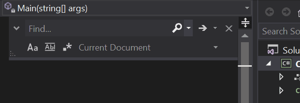 Animation of the Find and Replace control showing how to change the int variable to float.