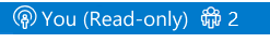 Screenshot that shows the Visual Studio Code status as joined read-only.