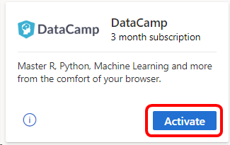 DataCamp 权益磁贴