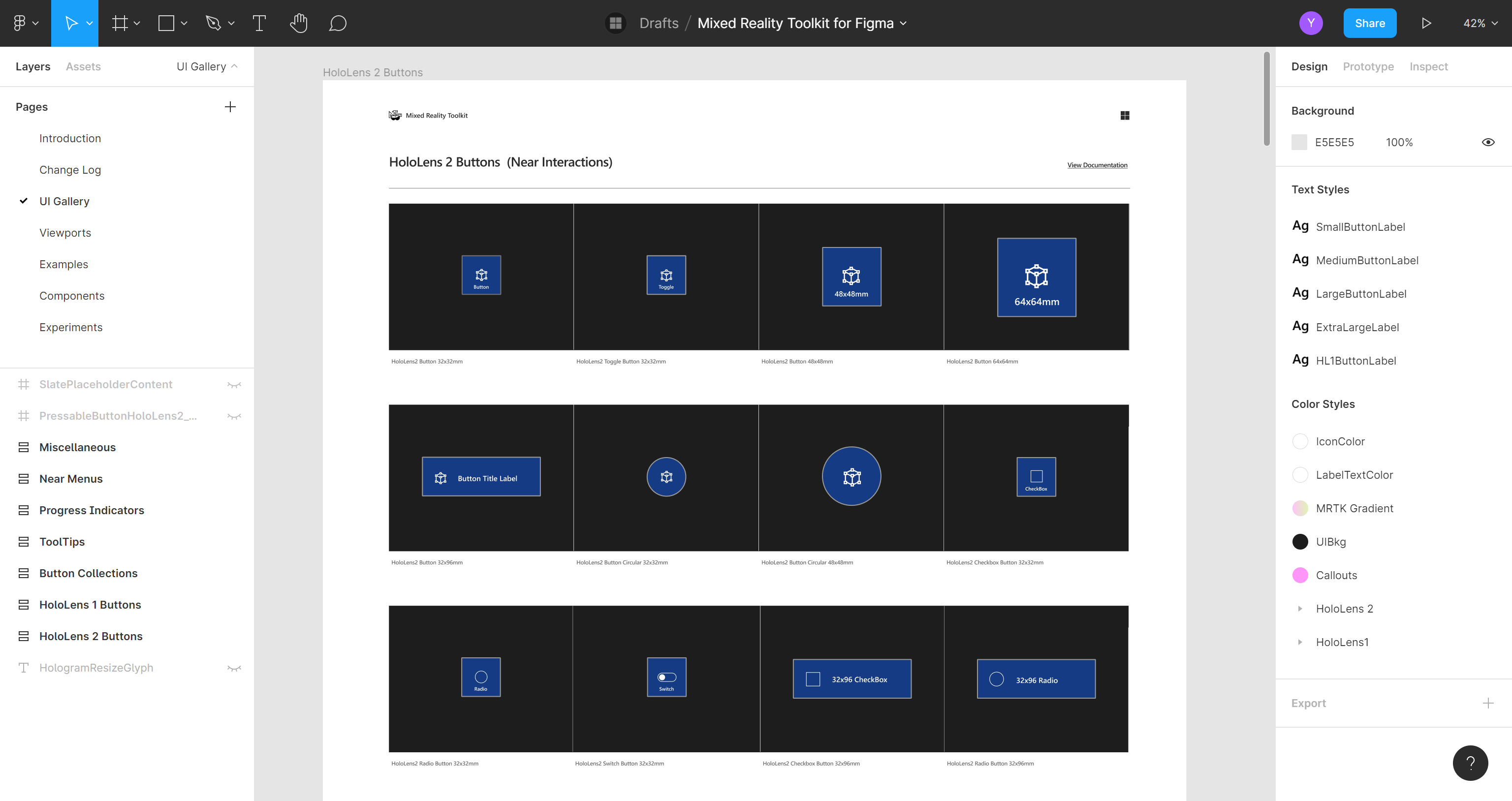 Figma Toolkit Example - Menu UI 1