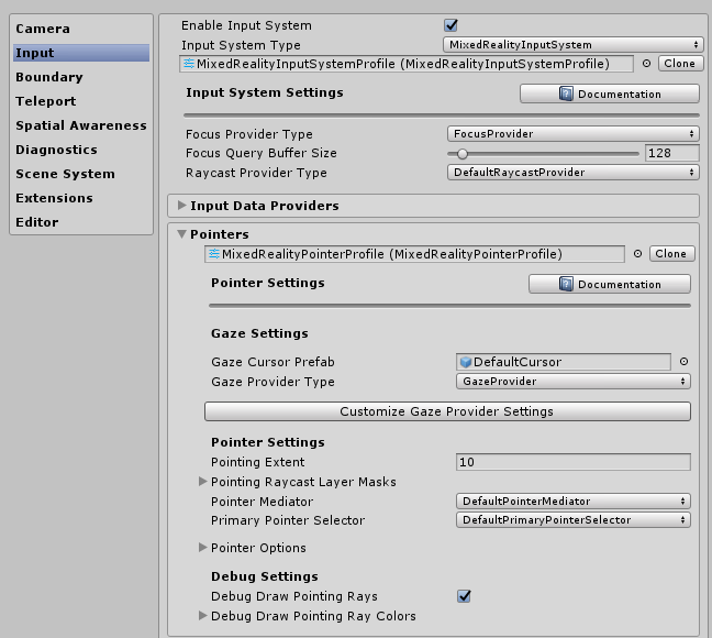 Pointer Profile Example