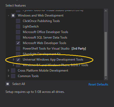 安装 Visual Studio 2015 Update 2