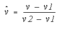 显示 v^定义的公式。