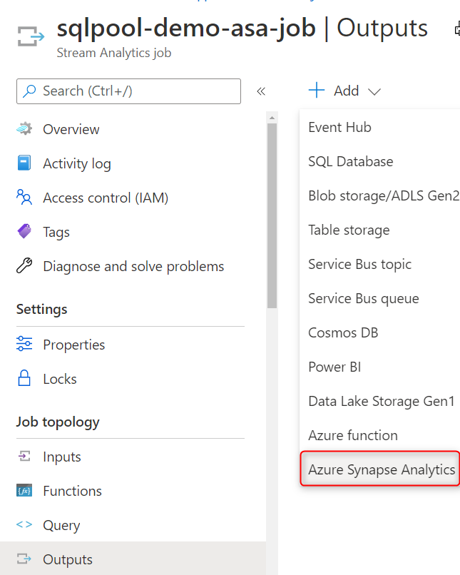 選擇 Azure Synapse Analytics