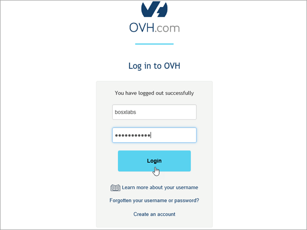 OVH 登入。