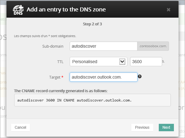 OVH CNAME 記錄。