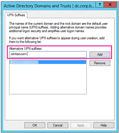 新增UPN後綴。