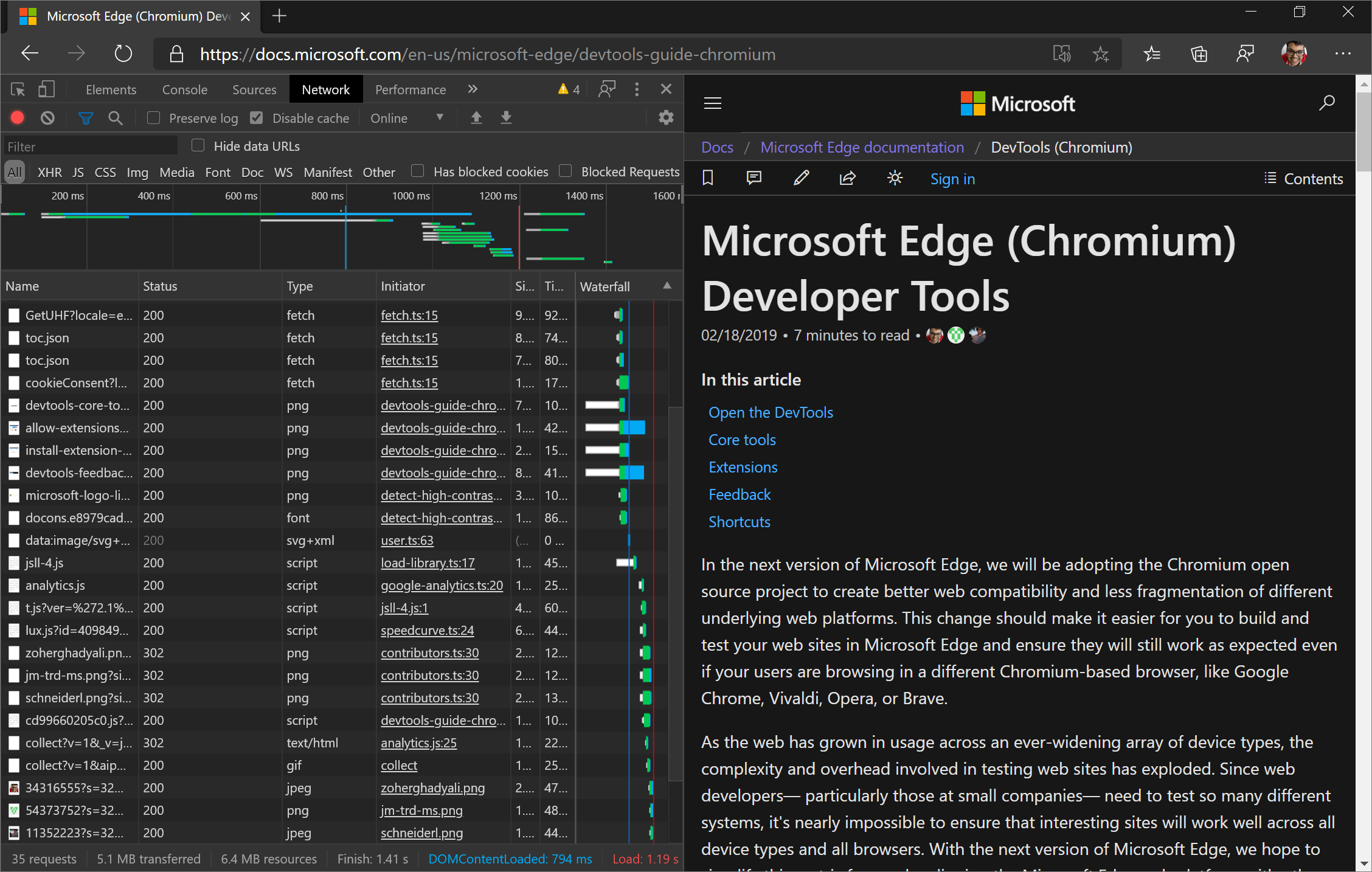 停駐在檢視區左側的DevTools