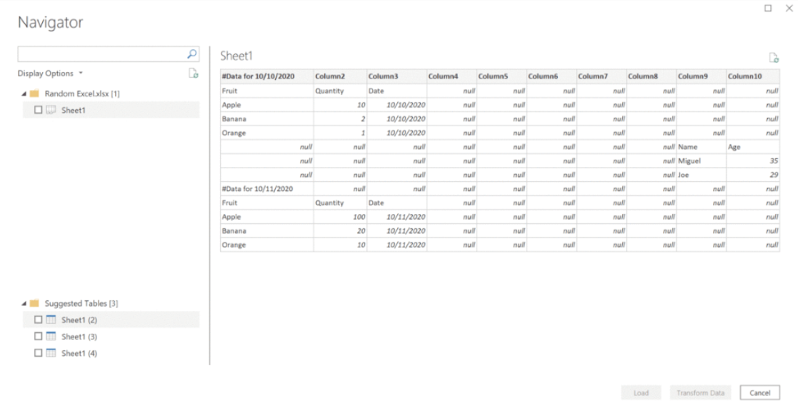 在適用於 Power BI 報表伺服器的 Power BI Desktop 中辨識 Excel 資料表。