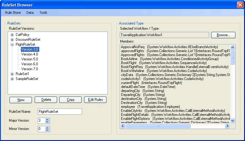 外部 RuleSet 工具組範例輸出