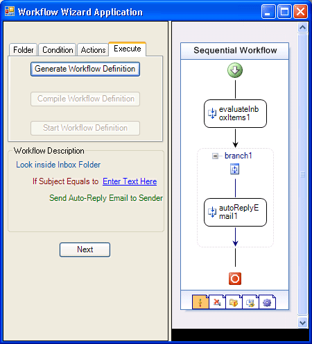 Outlook 工作流程精靈