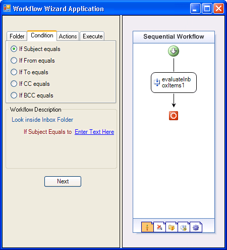 Outlook 工作流程精靈