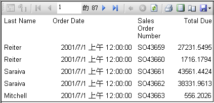 轉譯報表中的預設資料表