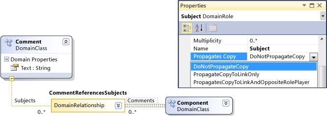 網域角色的 Propagates Copy 屬性