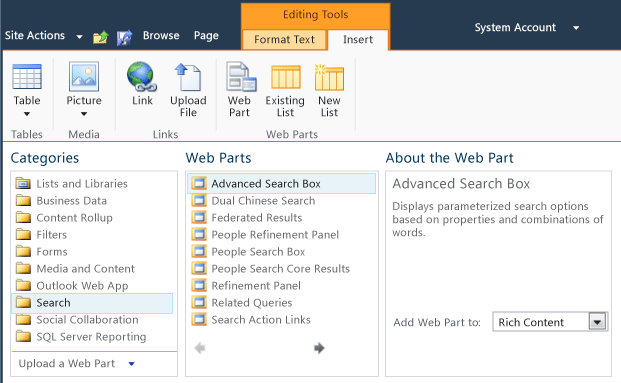 SharePoint Web 組件