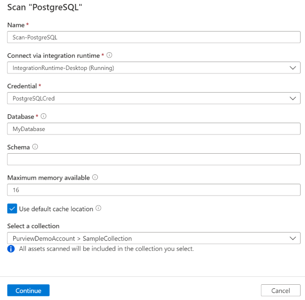 掃描 PostgreSQL