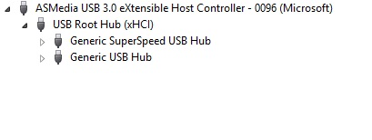 設備管理器中的 usb 3.0 中樞