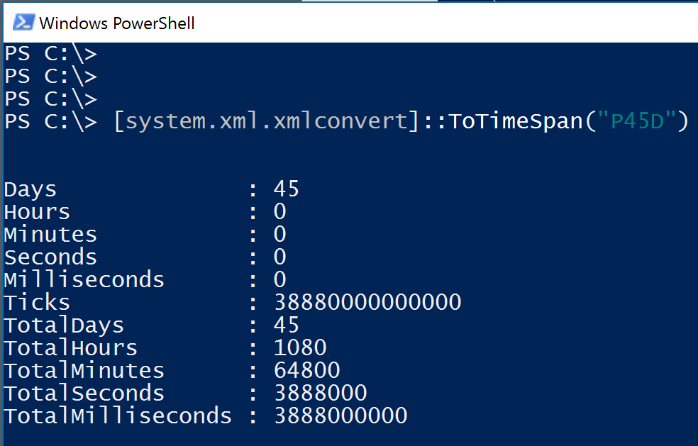 轉換 XML 持續時間。